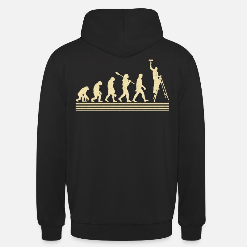 Maler-evolution - Unisex Hoodie - Schwarz