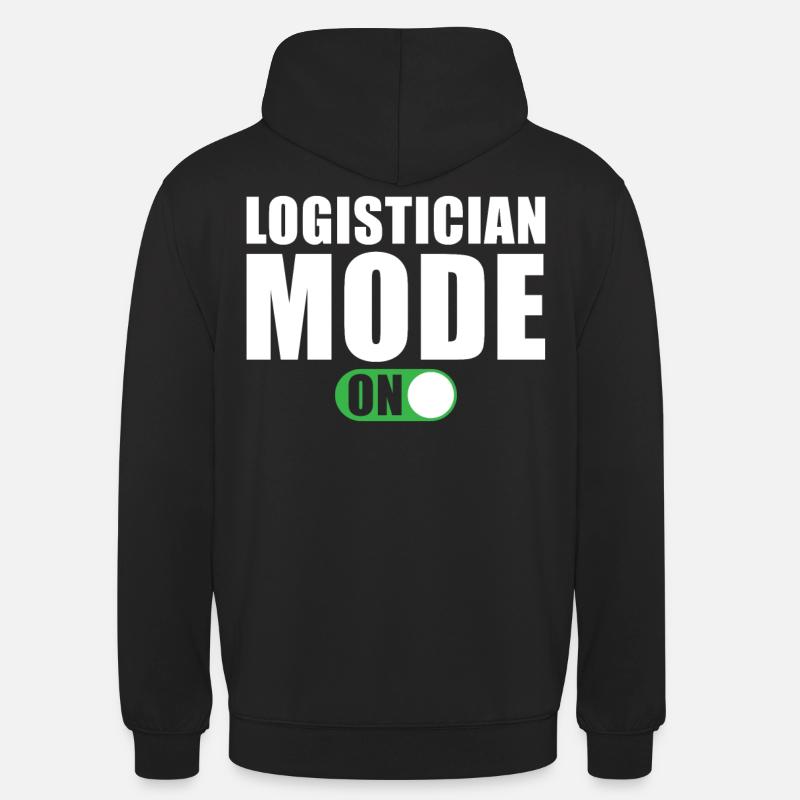 Mode Logisticien activé - Sweat-shirt à capuche unisexe - noir