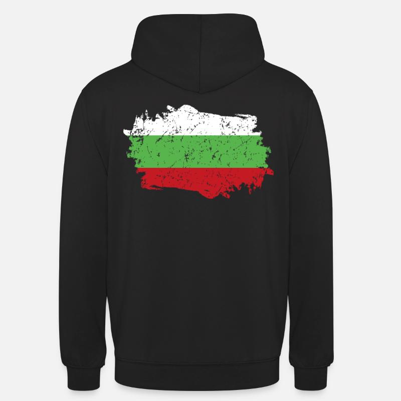 Bulgarie Drapeau Grunge Bulgarie Drapeau - Sweat-shirt à capuche unisexe - noir