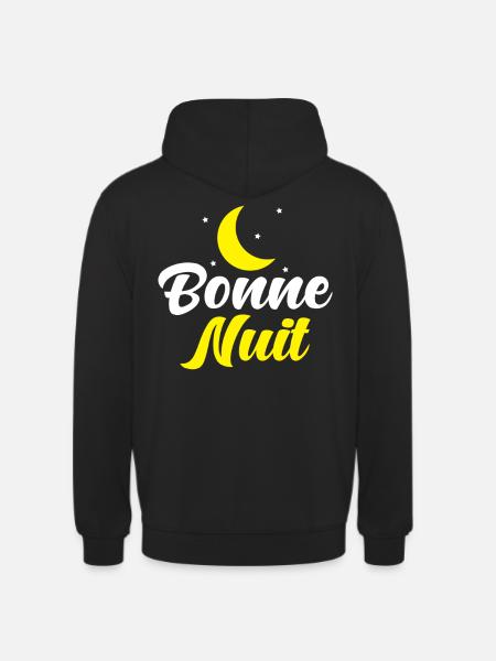 Bonne Nuit Frans Welterusten - Uniseks hoodie - zwart