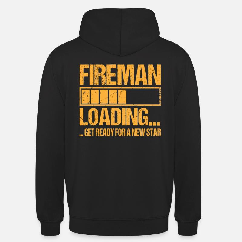 Firefighter loading Firefighter Training - Unisex Hoodie - black