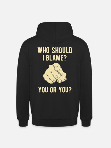Your Guilt Funny Saying - Unisex Hoodie - black