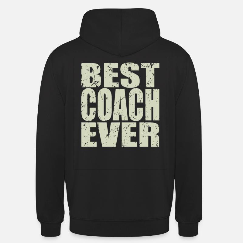 Bedste coach nogensinde Coach Gift - Hættetrøje unisex - sort
