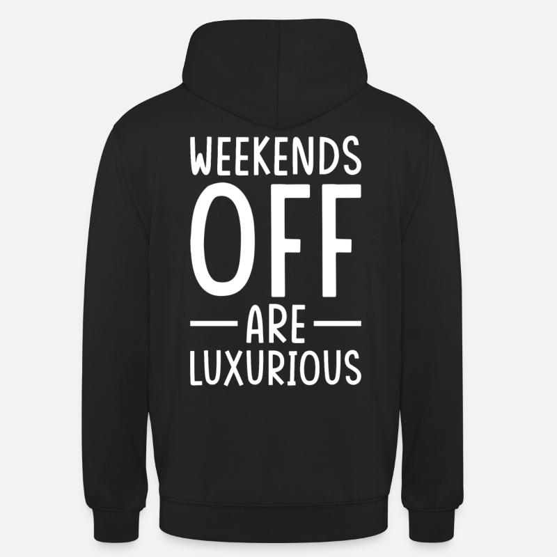 Week-end en disant week-end gratuit - Sweat-shirt à capuche unisexe - noir