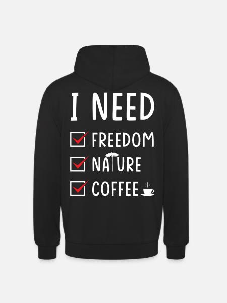 Freedom Nature Coffee - Unisex Hoodie - black