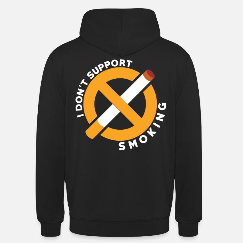 Contre le tabagisme Anti-tabac - Sweat-shirt à capuche unisexe - noir