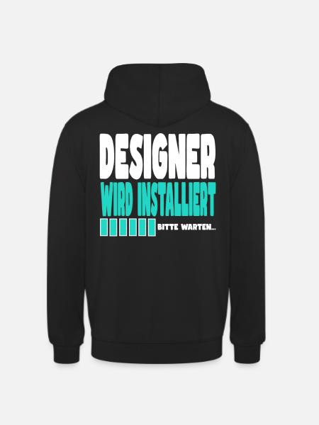 Designer wird installiert - Unisex Hoodie - Schwarz