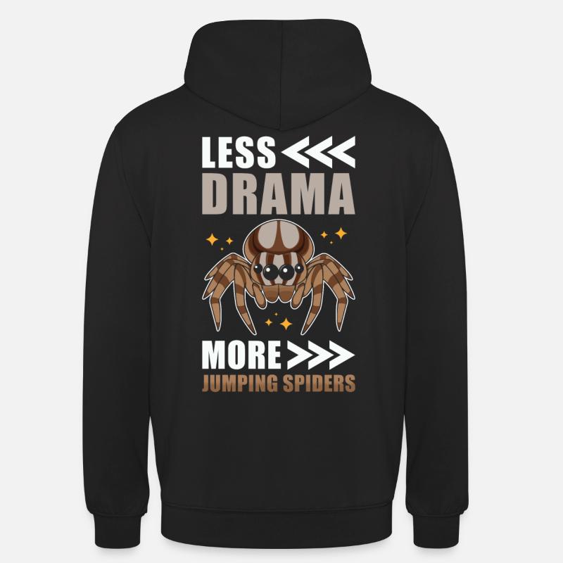 Dicton Jumping Spider - Sweat-shirt à capuche unisexe - noir