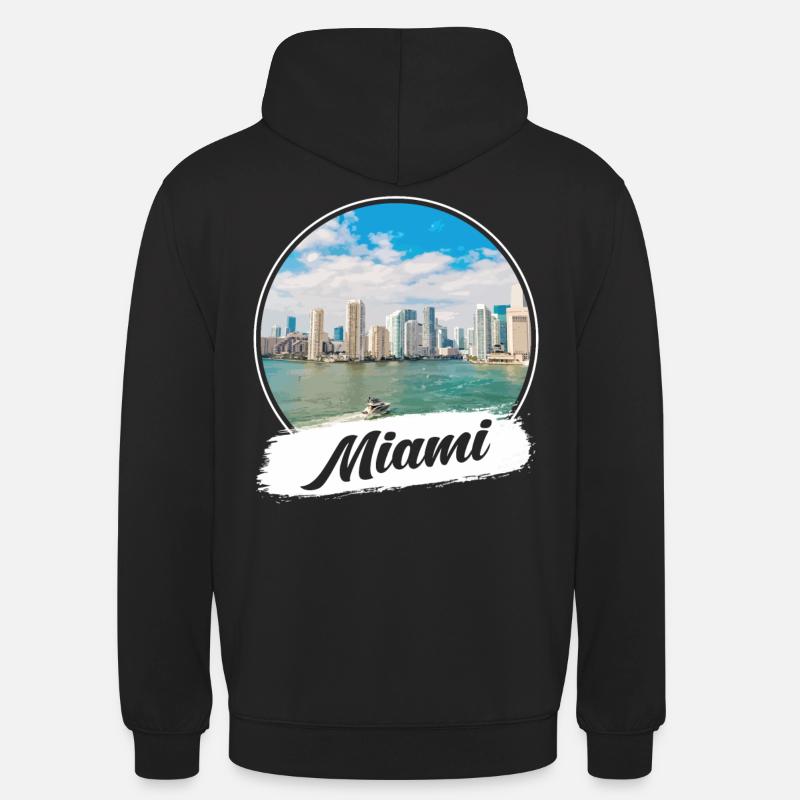 Miami Souvenir - Sweat-shirt à capuche unisexe - noir