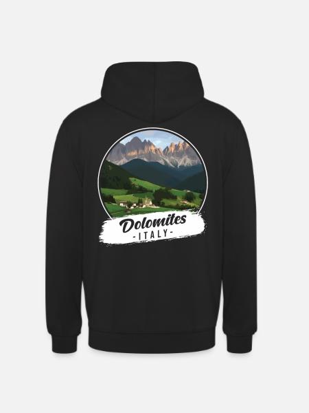 Dolomites Italy Souvenir - Unisex Hoodie - black