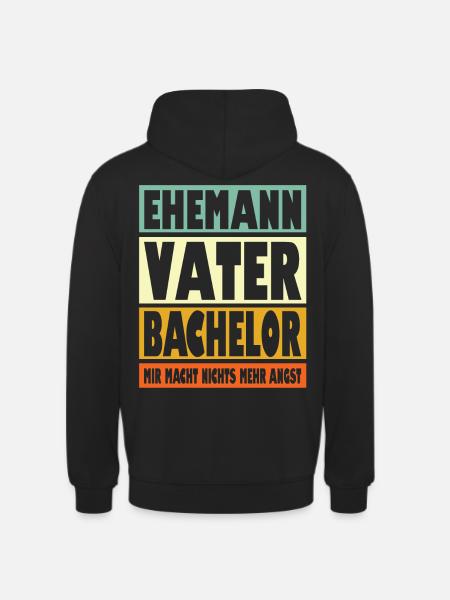 Bachelor Vater Ehemann Held - Unisex Hoodie - Schwarz