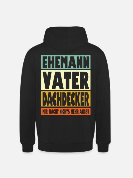 Dachdecker Vater Ehemann Held - Unisex Hoodie - Schwarz