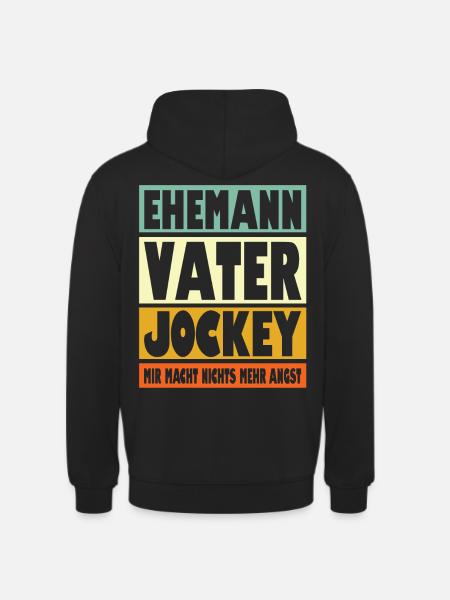 Jockey Vater Ehemann Held - Unisex Hoodie - Schwarz