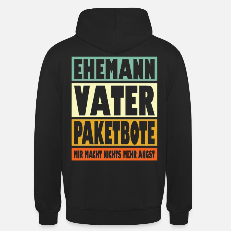 Paketbote Vater Ehemann Held - Unisex Hoodie - Schwarz