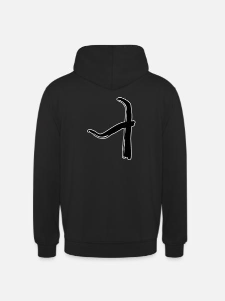 Korean letter Ui - Unisex Hoodie - black