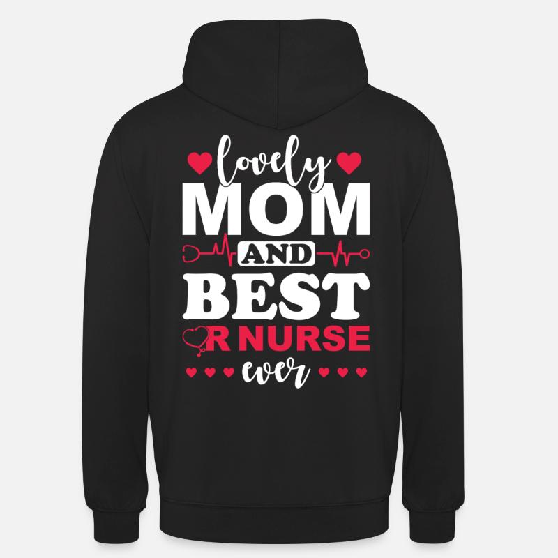 Mère infirmière chirurgicale - Sweat-shirt à capuche unisexe - noir
