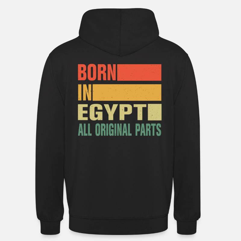Né en Égypte - Sweat-shirt à capuche unisexe - noir