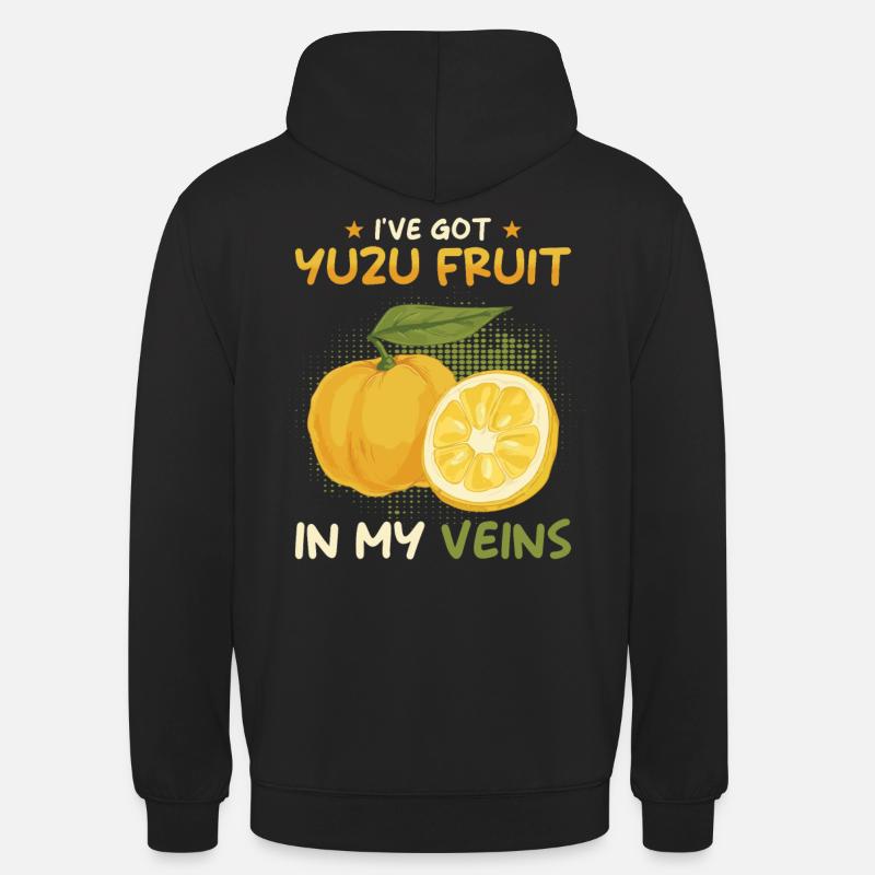 Yuzu Fruit Dicton - Sweat-shirt à capuche unisexe - noir