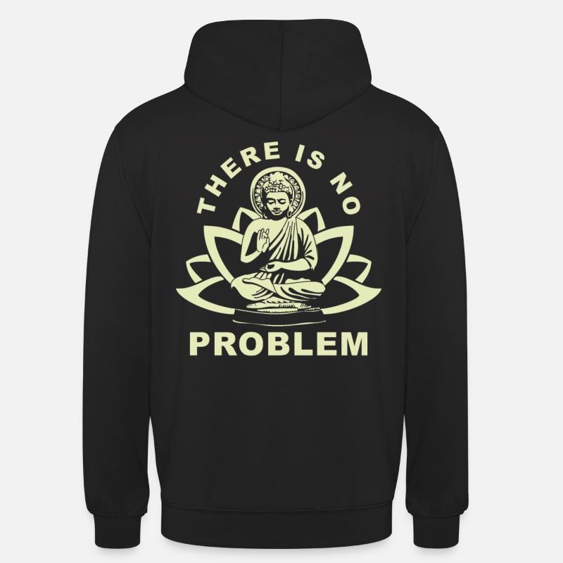 Citation Zen de Bouddha - Sweat-shirt à capuche unisexe - noir