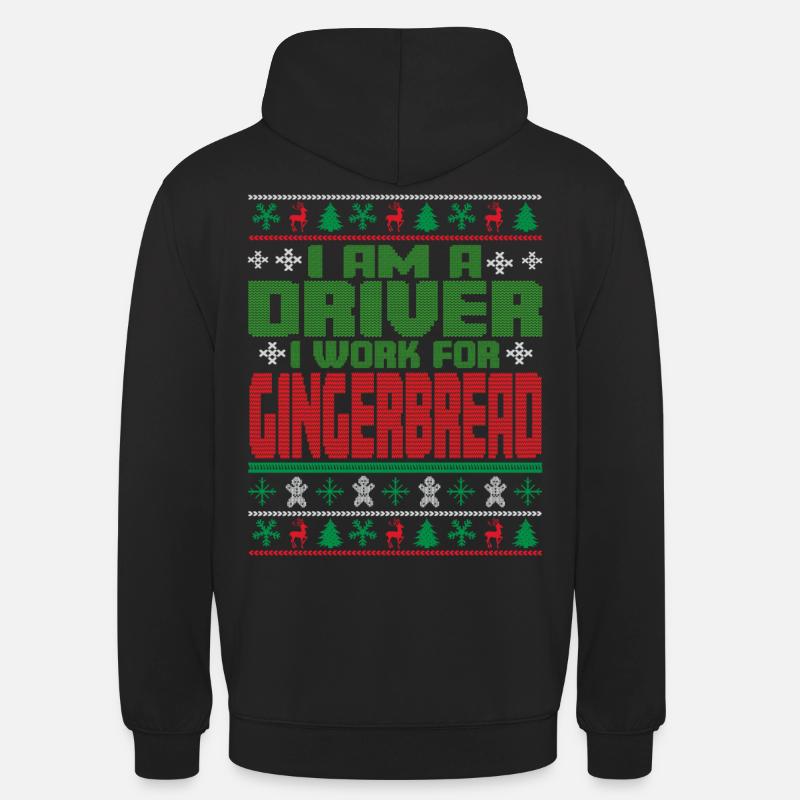Devis de Noël du conducteur - Sweat-shirt à capuche unisexe - noir