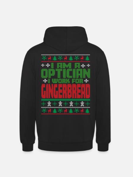 Optician Christmas Saying - Unisex Hoodie - black
