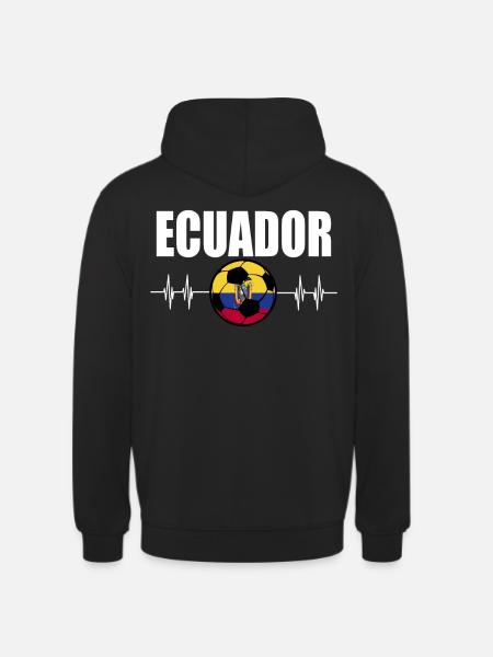 Ecuador Fußball - Unisex Hoodie - Schwarz