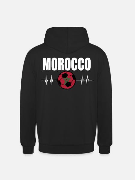 Morocco Football - Unisex Hoodie - black
