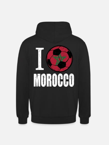 Morocco Football - Unisex Hoodie - black