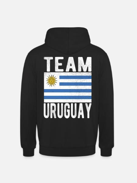 Uruguay Flag - Unisex Hoodie - black