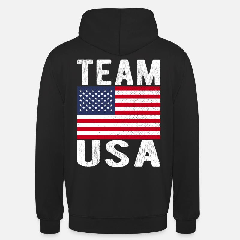 Drapeau de cerf - Sweat-shirt à capuche unisexe - noir