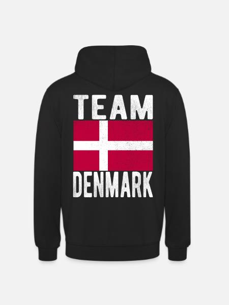 Denmark Flag - Unisex Hoodie - black