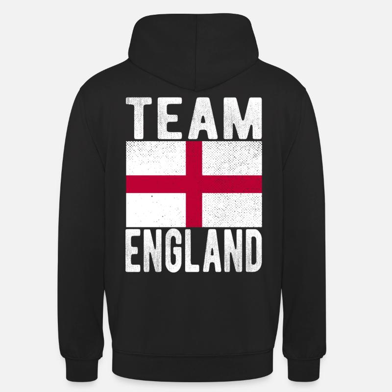 Drapeau de l’Angleterre - Sweat-shirt à capuche unisexe - noir