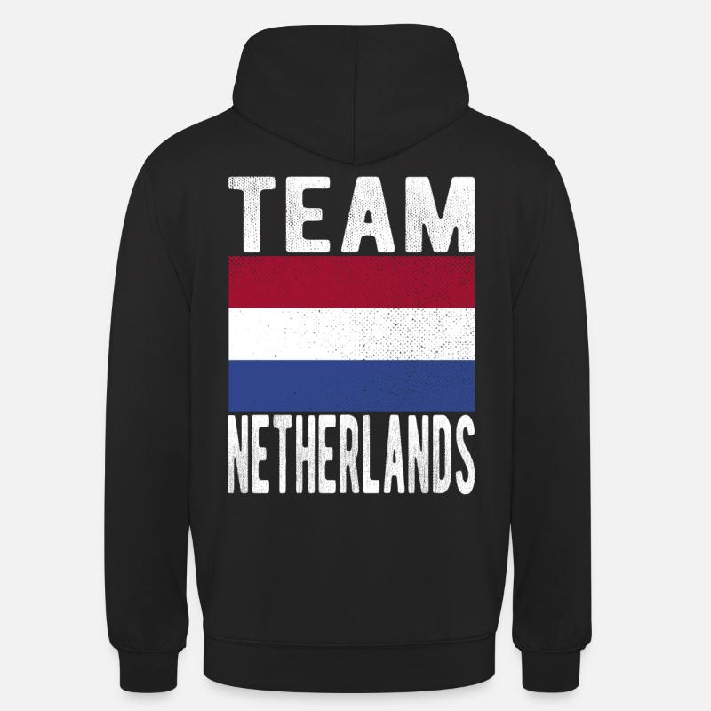 Drapeau des Pays-Bas - Sweat-shirt à capuche unisexe - noir