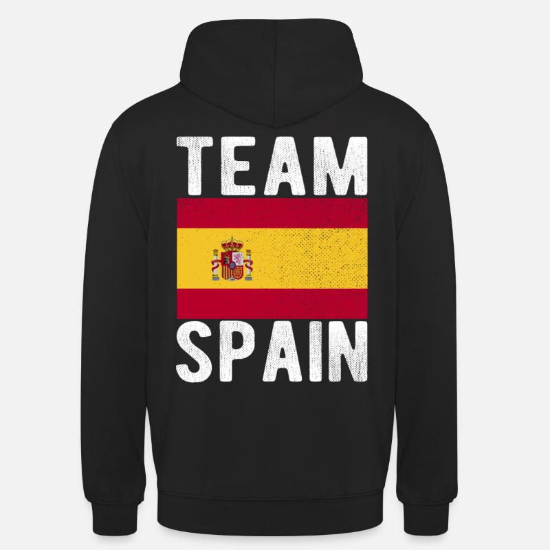 Drapeau de l’Espagne - Sweat-shirt à capuche unisexe - noir
