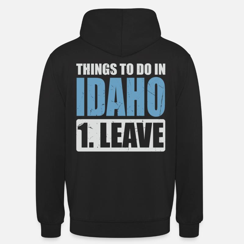 Mème de l’Idaho - Sweat-shirt à capuche unisexe - noir
