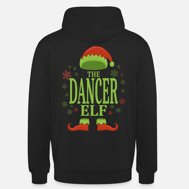 Danseur Elfe de Noël - Sweat-shirt à capuche unisexe - noir