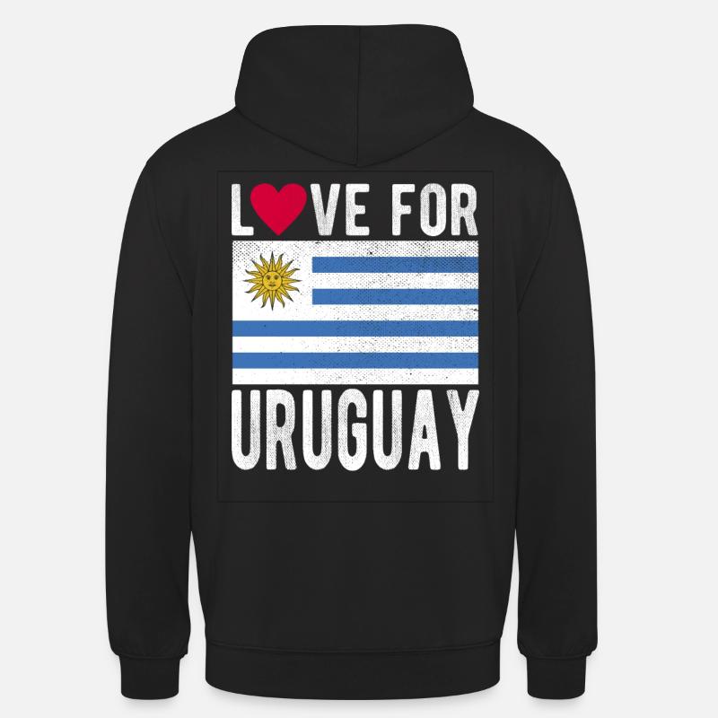 Drapeau de l’Uruguay - Sweat-shirt à capuche unisexe - noir