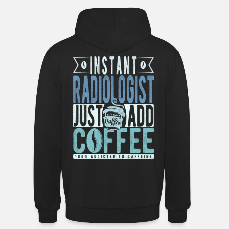 Café du radiologue - Sweat-shirt à capuche unisexe - noir