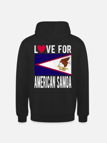 American Samoa Islands Souvenir - Unisex Hoodie - black