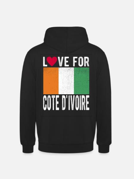 Côte d’Ivoire Souvenir - Sweat-shirt à capuche unisexe - noir