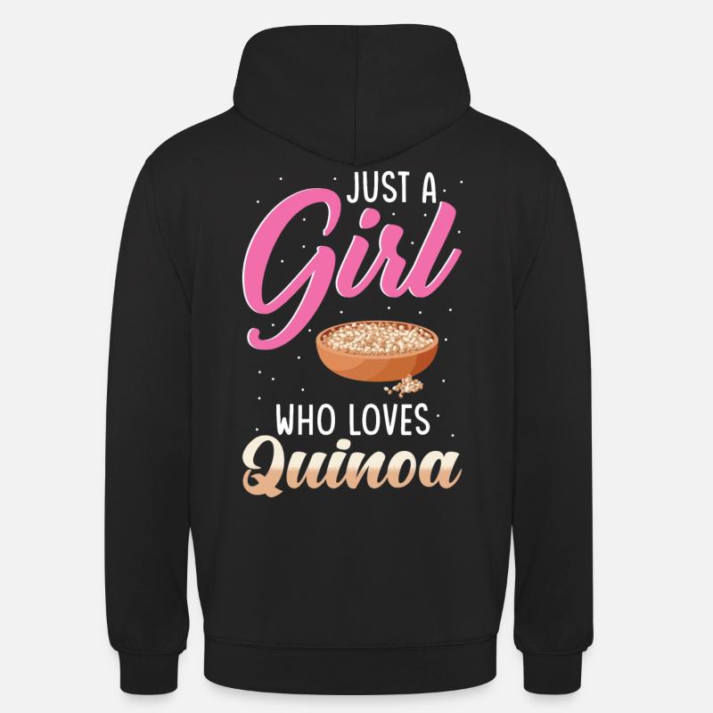 Quinoa Spruch - Unisex Hoodie - Schwarz