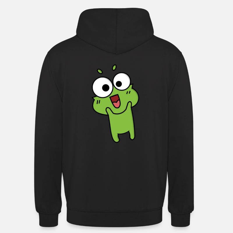 Frog Comic Drawing Funny - Sweat-shirt à capuche unisexe - noir
