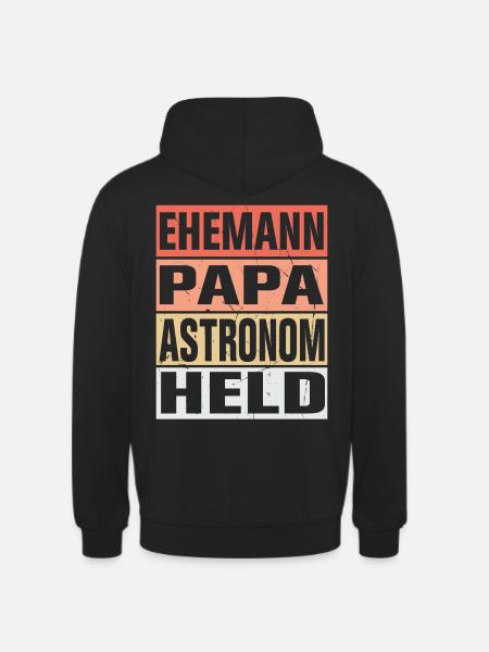 Astronom Vater Ehemann Held - Unisex Hoodie - Schwarz