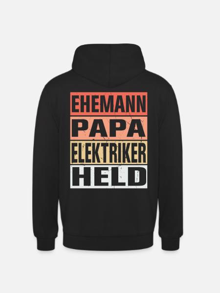 Elektriker Vater Ehemann Held - Unisex Hoodie - Schwarz