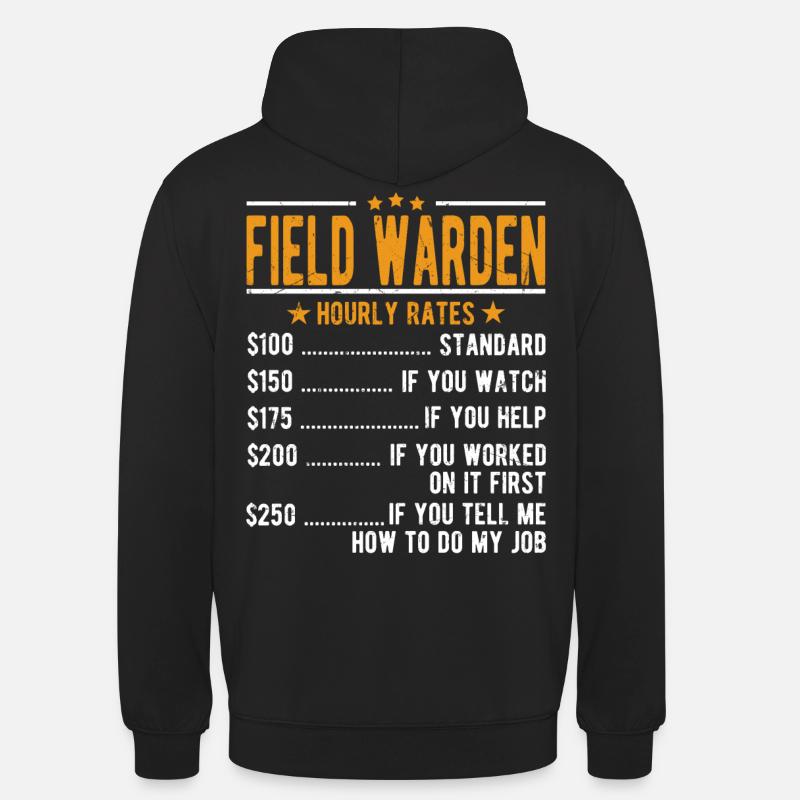 Field guard hourly wage - Unisex Hoodie - black