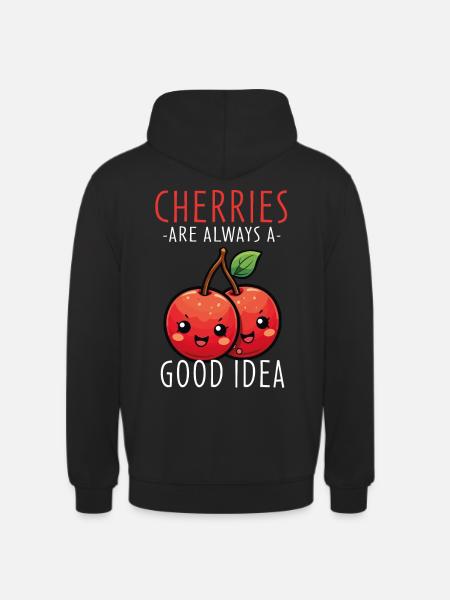 Cherries Kawaii - Unisex Hoodie - black