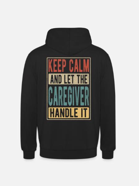 Caregiver Retro Gift - Unisex Hoodie - black