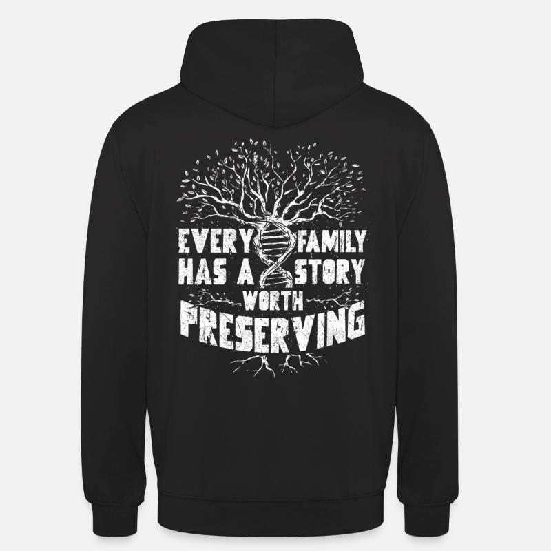 Généalogie Dire - Sweat-shirt à capuche unisexe - noir