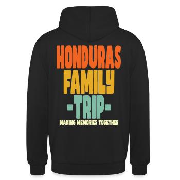 Honduras Vacances en famille - Sweat-shirt à capuche unisexe - noir - Dos - Michal (187cm)