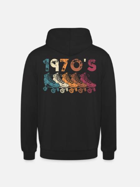 70s Rollerskate Rollerskating - Unisex Hoodie - Schwarz